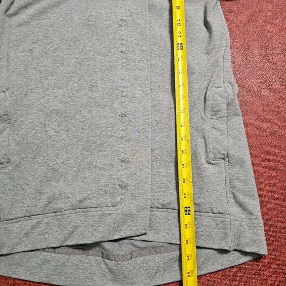 Lululemon Belle Wrap Gray Snap Jacket 4 Cotton Blend Stretch French Terry Active - Picture 8 of 10